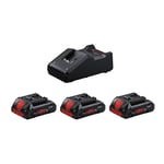 Bosch - Pack de 3 batteries 18V ProCORE 4Ah + chargeur gal 18V-40 0615990N2G