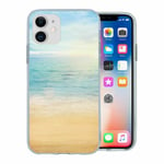 For Apple Iphone 11 Silicone Case Sea Beach Print - S7803