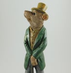 Ratty  Statue Figurine Ornament Dapper Rat Vintage Wind in the Willows Style NEW