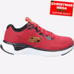 Skechers Junior Boys Solar Fuse Kryzik Lace Up Sports Trainer Red