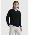 Tommy Hilfiger 1985 V-Neck Mens Sweatshirt - Black - Size Medium