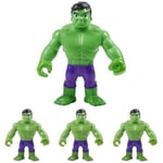 Marvel Spidey and His Amazing Friends Supersized Hulk Action Figure, Preschool Toy for Ages 3 and Up (Pack of 4)