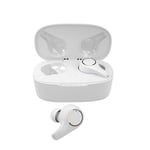 TWS Bluetooth 5.0 écouteur True Wireless Dual Mic Antibruit Touch Control écouteurs Casque étanche avec boitier de charge, Blanc