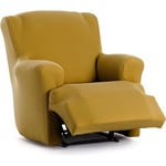 ECOMMERC3 Housse de Fauteuil Pieds Ensemble de Relaxation bi-élastique en Une Seule pièce - Housse de canapé Pieds Ensemble Relax Couleur Moutarde Ajustement Mousse de Fixation