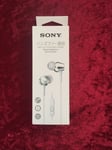 SONY MDR-EX255AP Closed Dynamic InEar Headphones InLine Remote Mic White