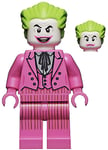 DC Superheroes Batman LEGO Minifigure The Joker Pink Suit 76188 Minifig Rare