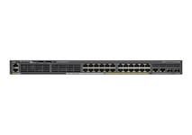 CISCO – Switch/Cat 2960-X 24GigE PoE 92W 2xSFP (WS-C2960X-24PSQ-L)