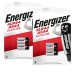 4 Piles Alkalines Energizer 4LR44 A544 6V En Blister Exp 2026