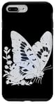 iPhone 7 Plus/8 Plus White Pastel Goth Spooky Insects And Bugs Majestic Butterly Case