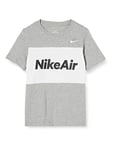 Nike B NSW AIR Tee SS T-Shirt Garçon, DK Grey Heather/White, FR : XL (Taille Fabricant : XL)