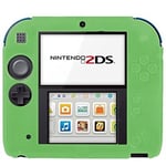 Housse étui protection silicone pour Nintendo 2 DS 2DS - Anti choc / rayures - Vert - Straße Game ®