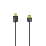 Hama HDMI Ethernet High Speed Kabel 3,0m Flexi-Slim Guldbelagt TL