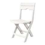 Chaise de jardin pliante - SOTUFAB PLAST - Ruspina - Blanc - L 42 x P 51 x H 80 cm - Matière : Plastique