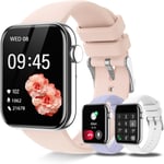 Montre Connectée Pour Femme, Fitness Smart Watch Appels Bluetooth, Podomètre, Spo2, Notifications, Suivi D'activité, Étanche, Moniteur De Fréquence Cardiaque, Pour Android Ios