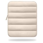 VANDEL Puffy iPad Sleeve 9-11 Inch Tablet Sleeve, Beige iPad Pouch for Women and Men, Cute iPad Air Sleeve, iPad Sleeve 11 Inch Tablet Case, 10 Inch Tablet Sleeve iPad Air, iPad Pro 11 Travel Case