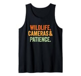 Wildlife Cameras and Patience Nature Photography Lovers Tank Top