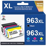 Palmtree 963XL Ink Cartridges Multipack Compatible for HP 963XL 963 for HP Officejet Pro 9010e 9010 Ink Cartridges 9012 9012e 9020 9020e 9014 9014e 9015 9015e 9018e 9019e 9022 9025e（Upgraded Version）