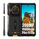 Ulefone Armor 26 Ultra WT 5G Telephone Portable Incassable, 24Go+512Go MTK 8020 Android 13 Téléphone Débloqué, 200MP+64MP, 15600mAh (120W), 6.78" FHD+ Smartphone Incassable Etanche, 4G+5G/GPS/NFC/OTG