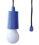 Velamp IL84-B Ampoule LED Portable à Piles. Colorée, sans Courant mais Super Lumineuse. pour la Maison, Un Placard,Le Camping, Le Jardin Cordon: 105cm, Plastique, Bleu