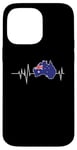 iPhone 14 Pro Max Flag Country Heartbeat Australia Australian Flags World Map Case