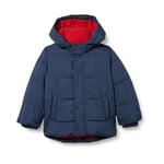 Amazon Essentials Boys' Heavyweight Hooded Puffer Jacket, navy, 3 Years