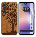 Coque Silicone pour Samsung Galaxy A54 5G Design Cuir 03 Dessins