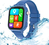 Montre Connectée Enfants Gps Garçons Filles-4g Montre Gps Enfant Avec Appel Vidéo Wifi Sos Sim Téléphone Caméra Jeux Musique,Cadeau Montre Intelligente Enfant Pour 3-14 Ans