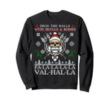 Viking Christmas Sweater a Deck the Halls with Skulls Sweatshirt