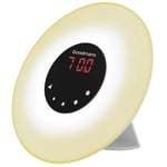 Goodmans Alarm Clock,FM Radio LED Light,Snooze Sleep & Nap Function Sunrise