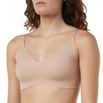 Sloggi Women's Zero Microfibre 2.0 H Bralette Bustier, Cameo Brown, S