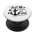 Hope Anchors The Soul Chrétienne Bible Verse PopSockets PopGrip Interchangeable