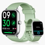 Montre Connectée Femme [Alexa Intégrée/Appel Bluetooth],1.8"" Smartwatch Moniteur De Sommeil/Spo2/Fréquence Cardiaque Montre Podometre Avec 100 Sport Calories Etanche Ip68 Pour Android Ios