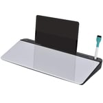 Desktop Memoboard Whiteboard Med Tablettställ, Glas Pp, Vit + Svart, 45,3X20,5X5,3Cm