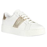 Geox Femme D Skyely Basket, Or Blanc, 38 EU