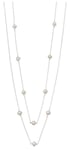 Elements Silver N4080W White Freshwater Pearl Station Jewellery