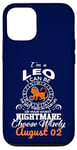 iPhone 12/12 Pro Leo Zodiac Sign August 02 Horoscope Birthday Design Case