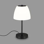 BRILONER - Lampe de table, lampe de bureau dimmable, 5,5 watts, 450 lumens, 4000 kelvins, noir/blanc, 180x350mm (DxH)