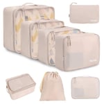 BAGAIL Cubes d'emballage pour Valise 8 Ensemble, Organisateurs d'emballage de Bagages légers Cube d'emballage pour Accessoires de Voyage