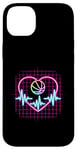 Coque pour iPhone 14 Plus Heartbeat Panier de basketball Heart Line Pulse Player Sport Basket