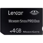 Lexar - Carte mémoire flash - 4 Go - MS PRO DUO - pour Sony P!nk PSP; Sony PlayStation 3