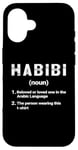 iPhone 16 Habibi Dictionary Definition Arabic for Men Women Habibi Case