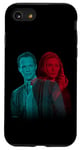 Coque pour iPhone SE (2020) / 7 / 8 Marvel WandaVision Wanda & Vision Glitch Overlay Portrait