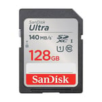 Memory Card Sandisk Sd Card 128Gb Ultra Sdhc Up To 120Mb/S Class 10