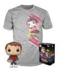 Back To The Future Funko Pop Pack T-Shirt + Figure BTTF Funko T-Shirt & Figure