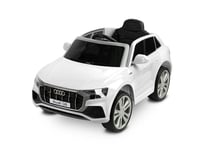 Toyz Audi RS Q8 yksipaikkainen sähkökäyttöinen lasten auto, valkoinen