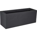 Jardinière Volcania Up 57l - Anthracite - 79.5x29.5x29.5cm - Eda Plastiques