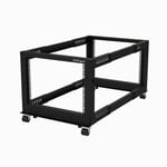 StarTech 8U 19" Open Frame Server Rack  4 Post Adjustable Depth 23-41" Mobile  Free Standing Rolling Network/Computer Equipment Data Rack  Dell