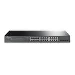 TP-LINK 28-Port Gigabit JetStream Smart Switch with 24-Port PoE+, 4 GB SFP Slots