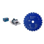 GKS 18V-68 C (solo L-Boxx parallel guide) + Circular Saw Blade Expert (for Wood, 190 x 30 x 1.5 mm, 48 teeth; Accessories: Cordless Circular Saw)