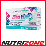 Allnutrition Biotin 5000mcg Hair Skin Nails Support - 30 caps